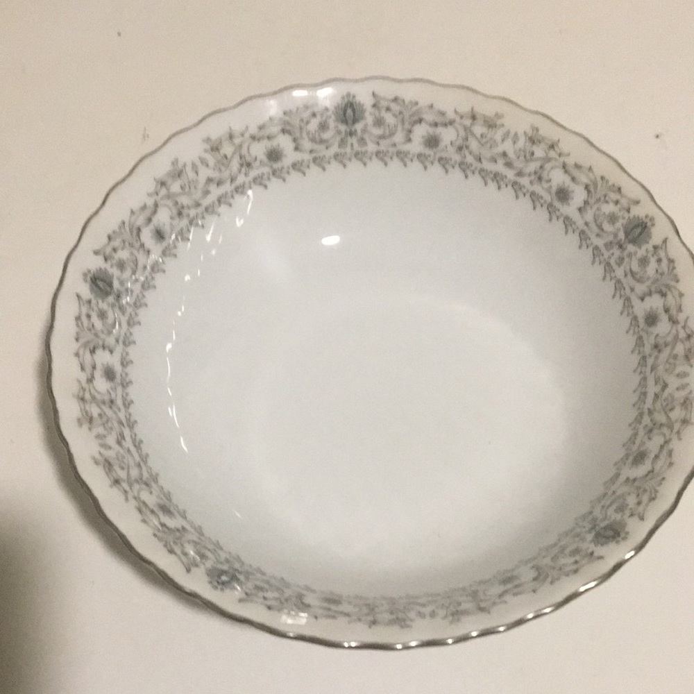Elegant Floral Rimmed Bowl